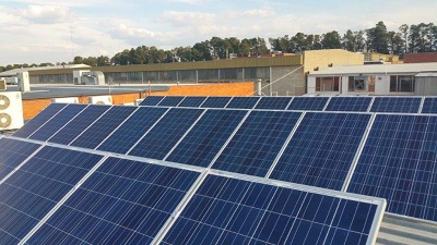 10 KW of Solar Panels  on roof of ContACT Office